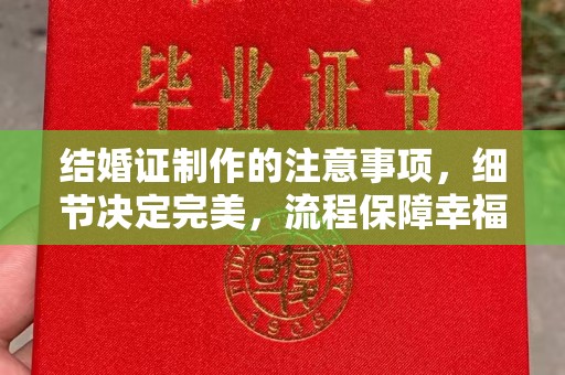 蓬安结婚证制作的注意事项，细节决定完美，流程保障幸福